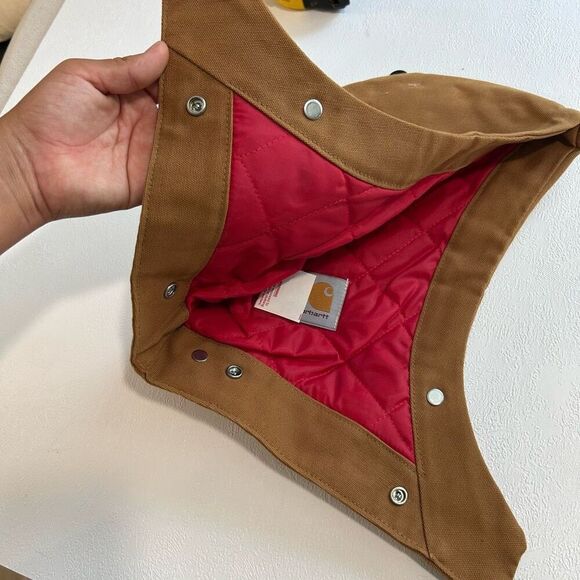 Carhartt Quilt Lined Duck Snap-On Hood Brown NWT - Picture 3 of 4